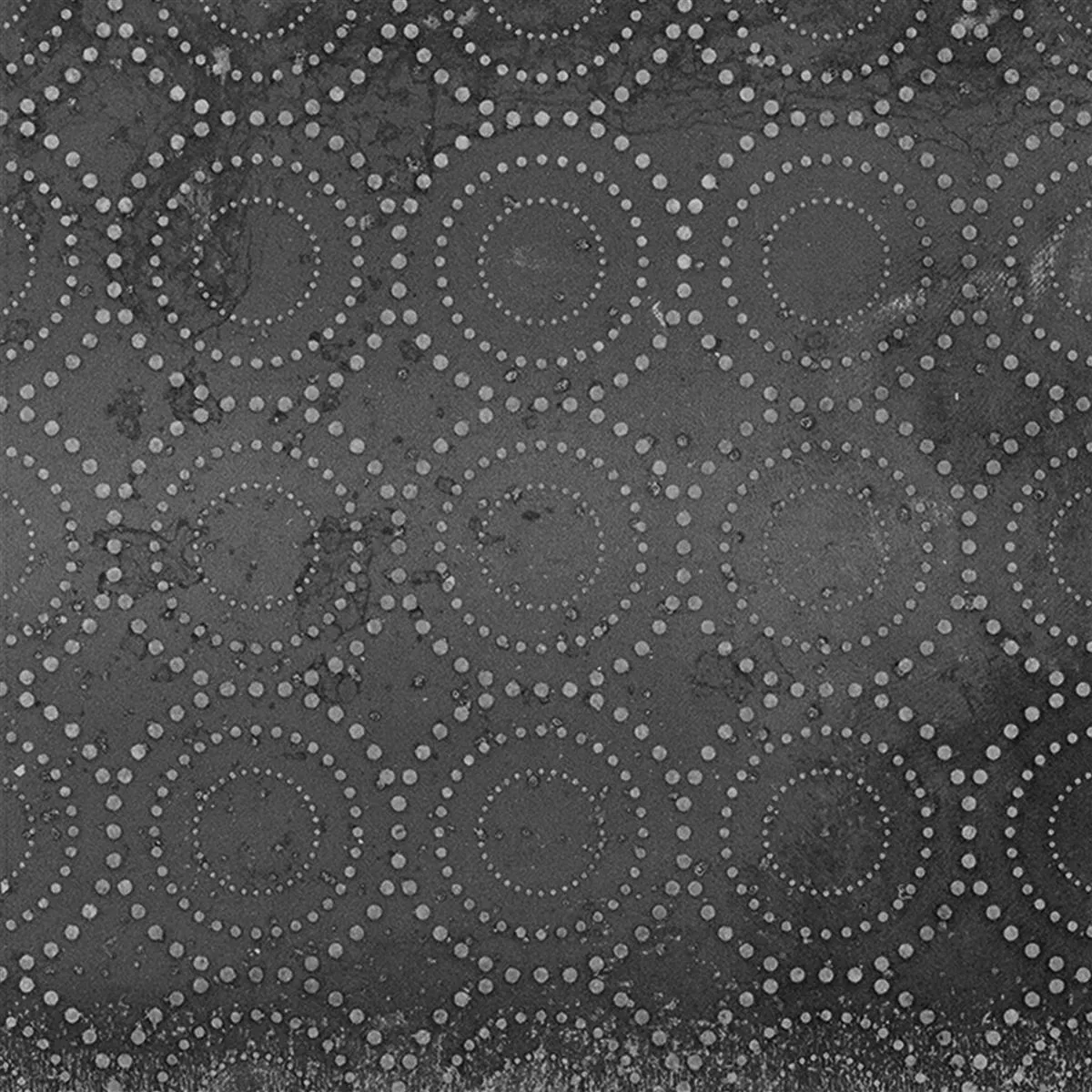 Floor Tiles Chicago Metal Optic Anthracite R9 - 18,5x18,5cm Pattern 4
