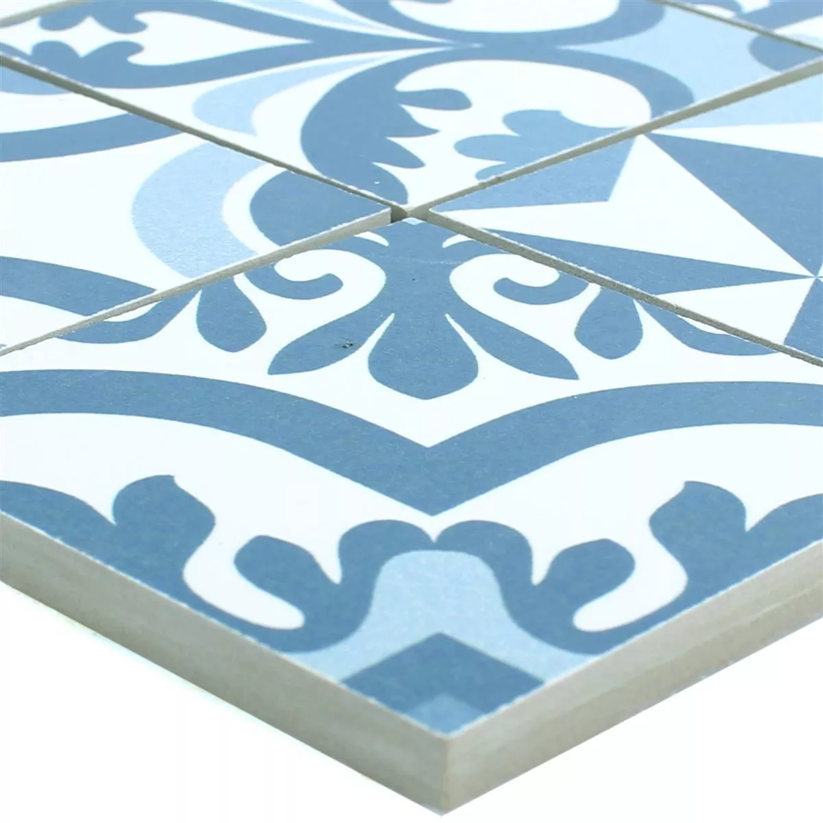 Sample Ceramic Mosaic Retro Tiles Utopia Blue R10/B