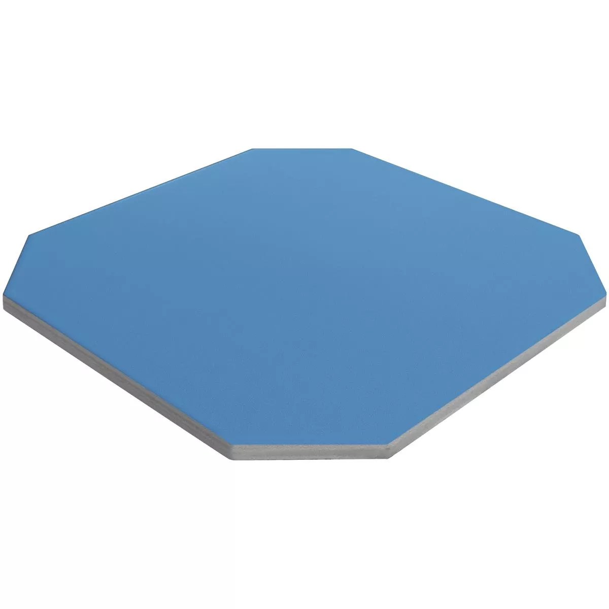 Porcelain Stoneware Tiles Genexia Uni Blue Octagon 20x20cm
