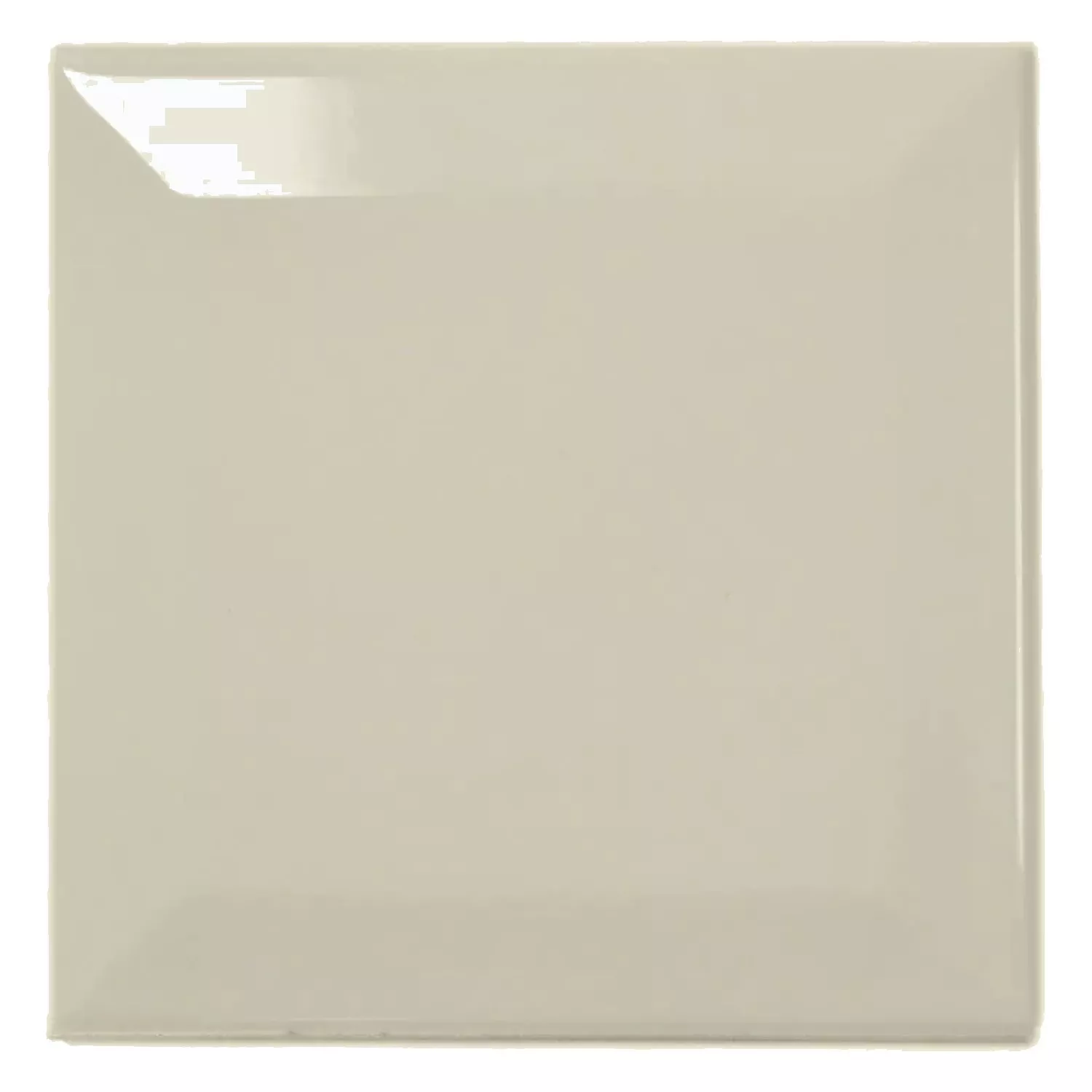 Metro tile Grey Glossy 10x10 cm Facet Catarina Light Grey