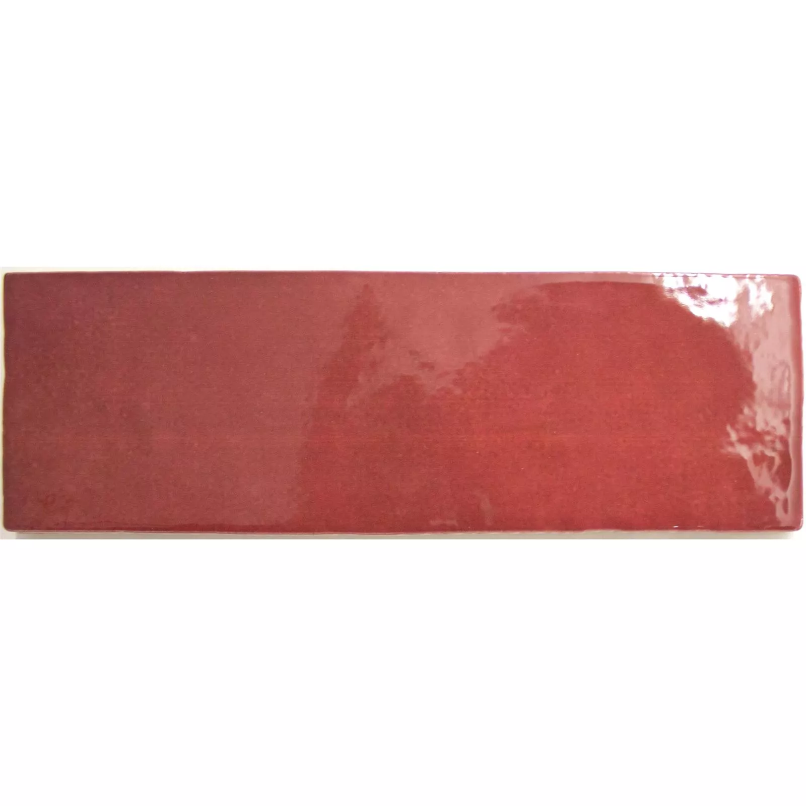 Wall Tiles Concord Wave Optics Red 6,5x20cm