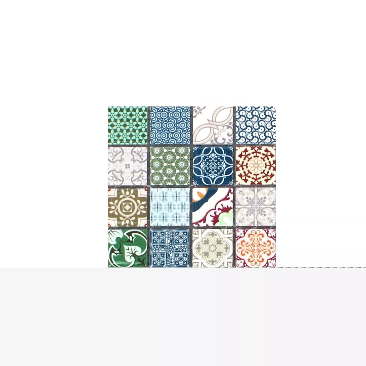 Sample Mosaic Tiles Ceramic Dia Retro