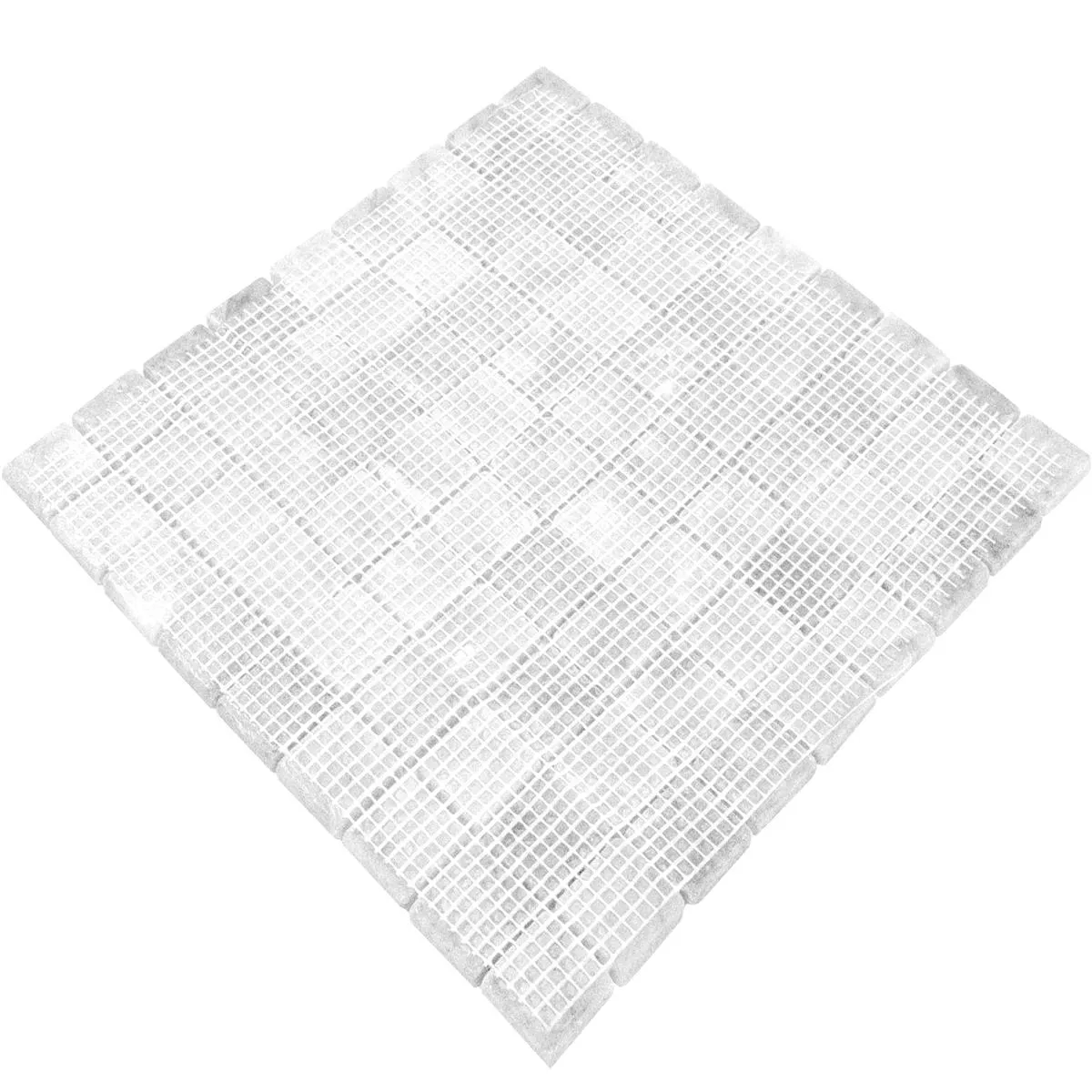 Sample Marble Natural Stone Mosaic Tiles Venantius Blanc