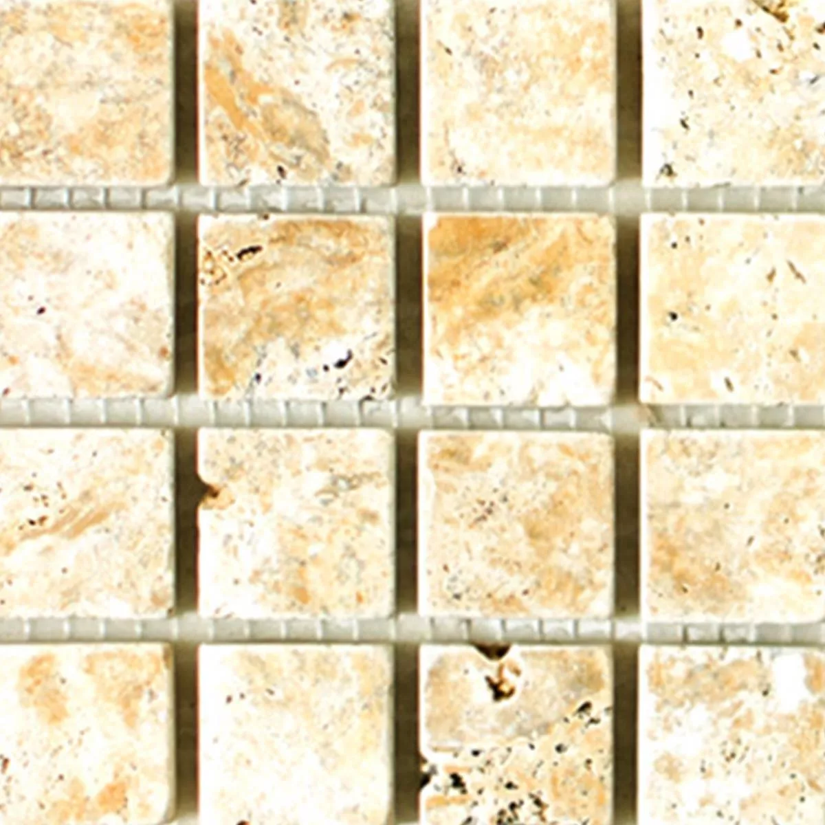 Sample Mosaic Tiles Travertine Castello Gold 23