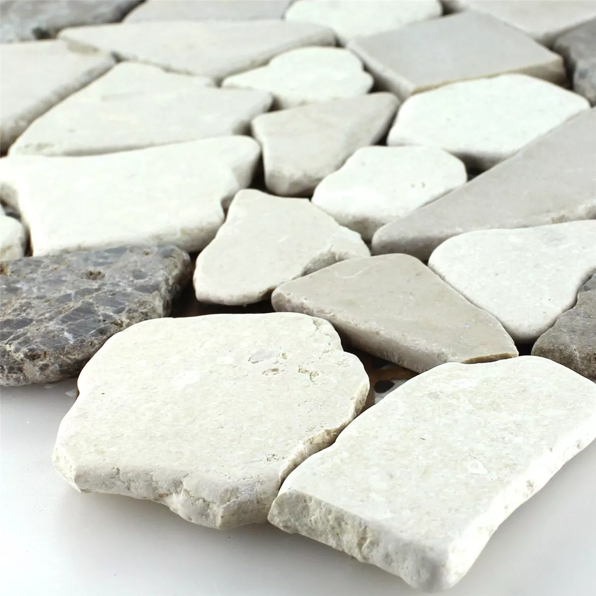 Mosaic Tiles Broken Marble Coffee Beige Mosaic Tiles Broken Marble Coffee Beige