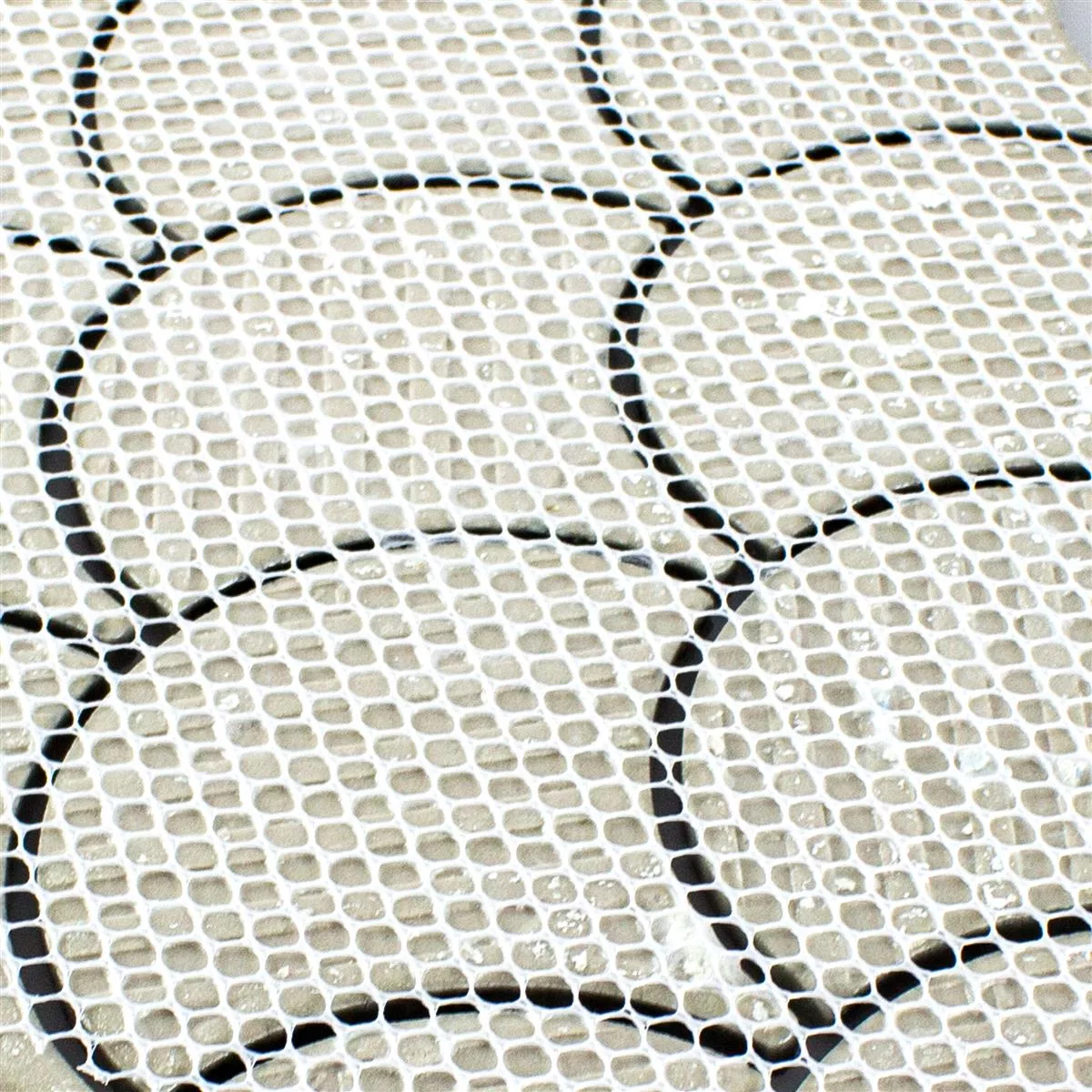Sample Ceramic Mosaic Tiles Dolores Stone Optic Carrara