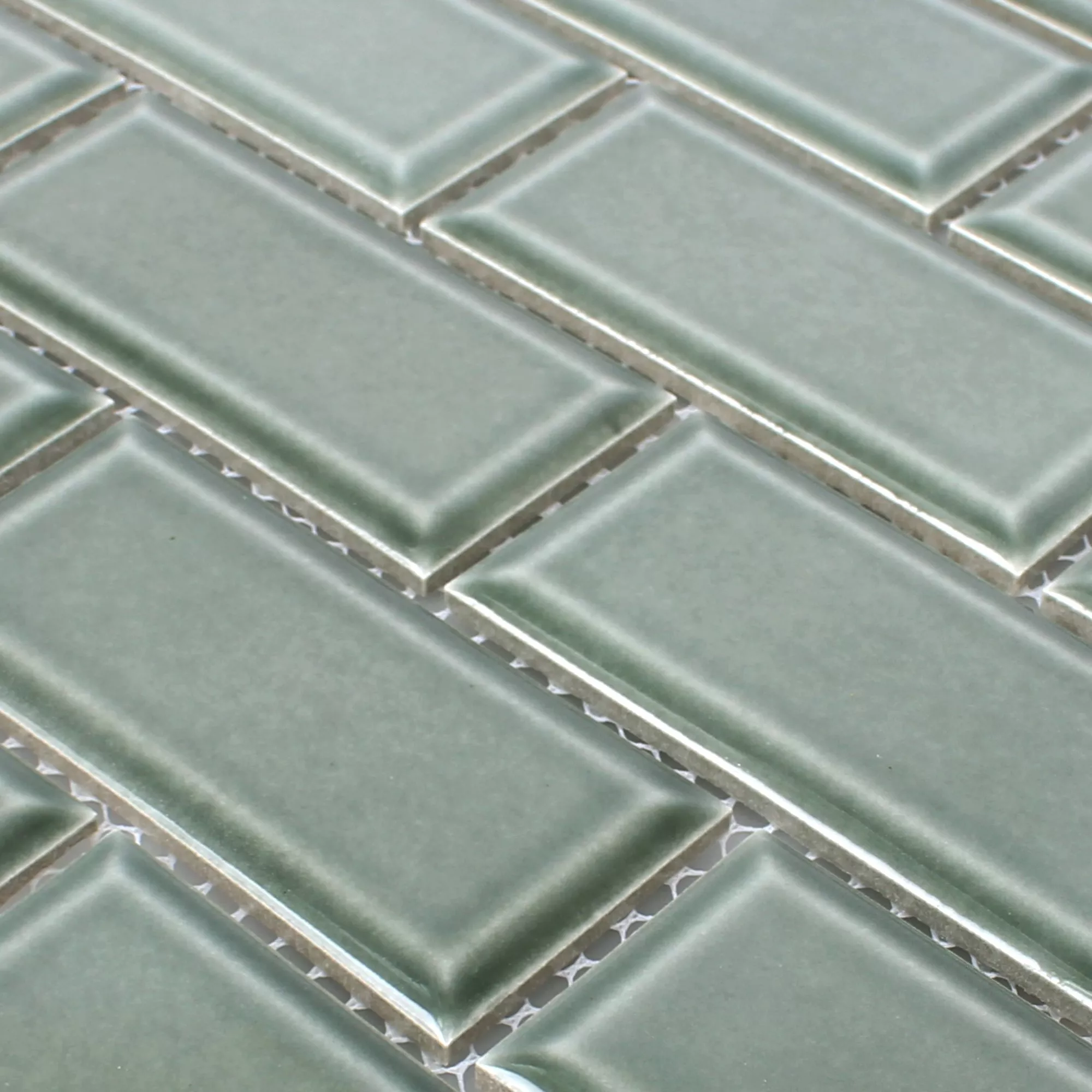 Ceramic Mosaic Tiles Devon Metro Facet Petrol