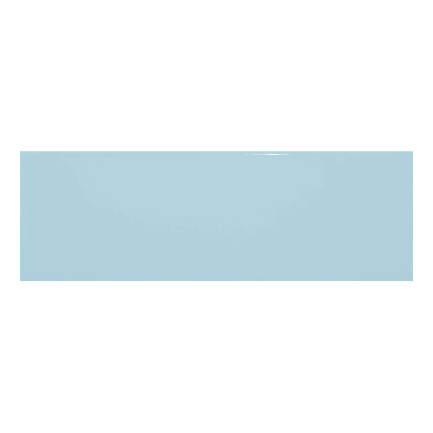 Metro tile Blue Glossy 10x30 cm Without Facet Candy Piscina