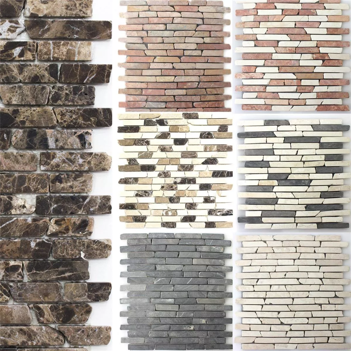 Sample Mosaic Tiles Natural Stone Marble Bali Bricks