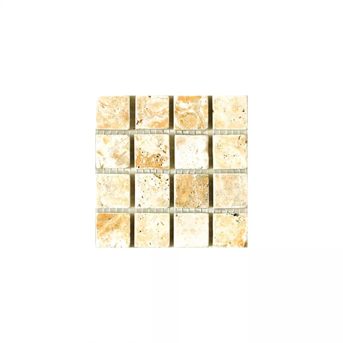 Sample Mosaic Tiles Travertine Castello Gold 23