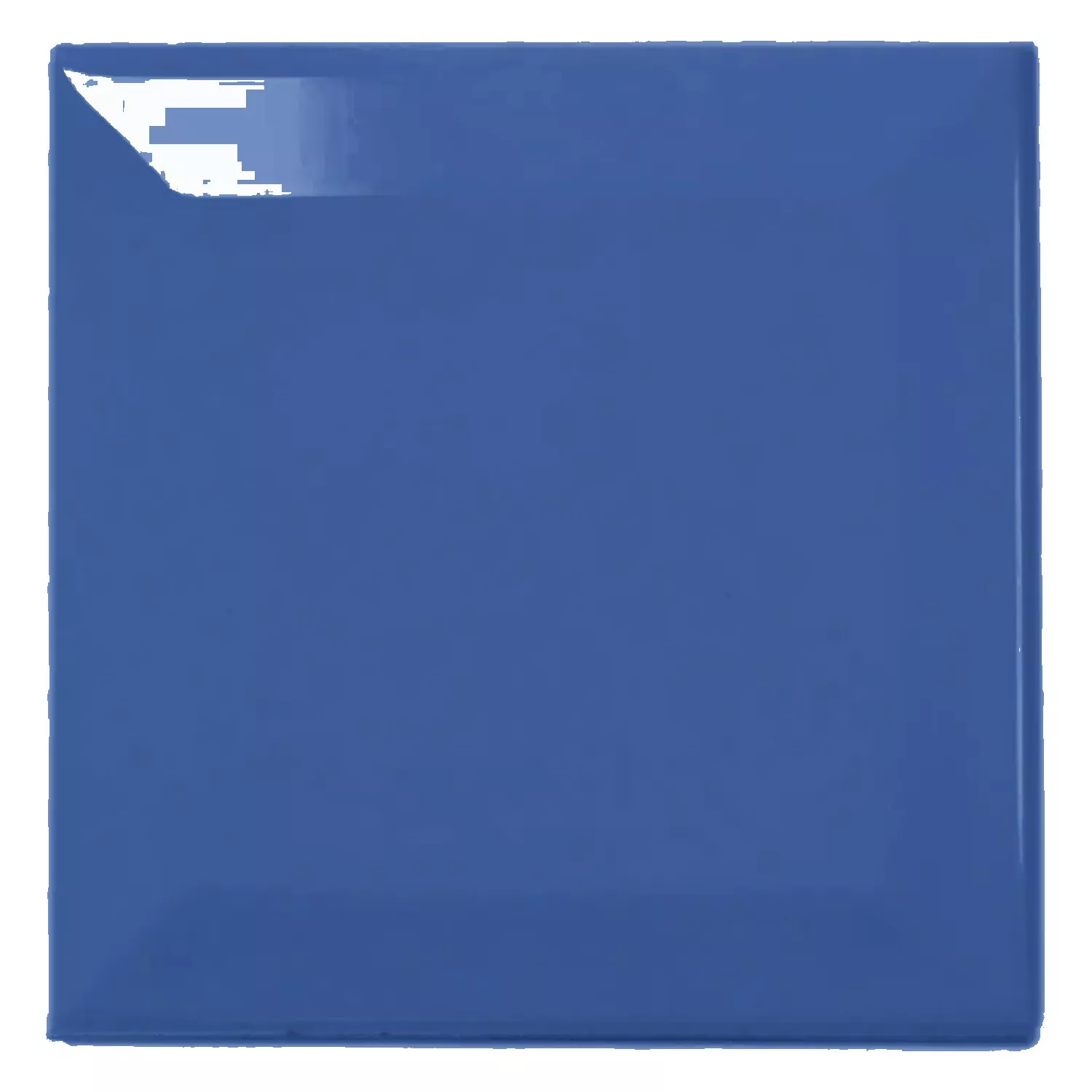 Metro tile Blue Glossy 10x10 cm Facet Catarina Mar