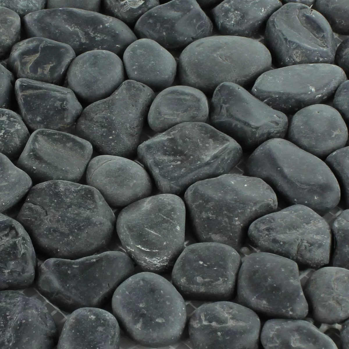 Mosaic Tiles River Pebbles Anthracite