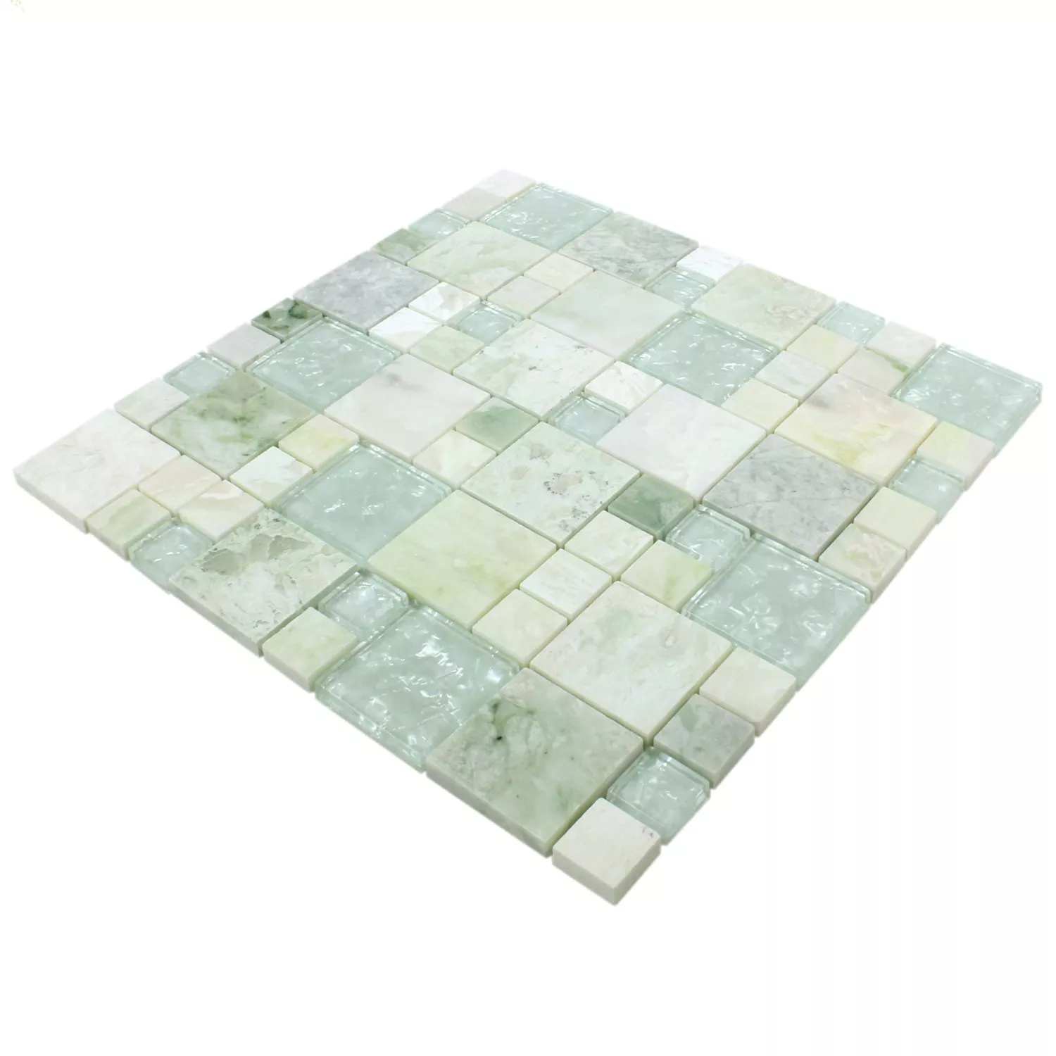 Mosaic Tiles Onyx Larinera Green Gold Mix