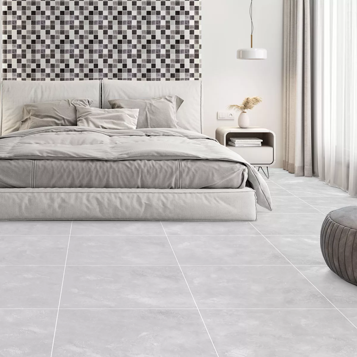 Floor Tiles Cortina Beton Optic Mat Light Grey 60x60cm