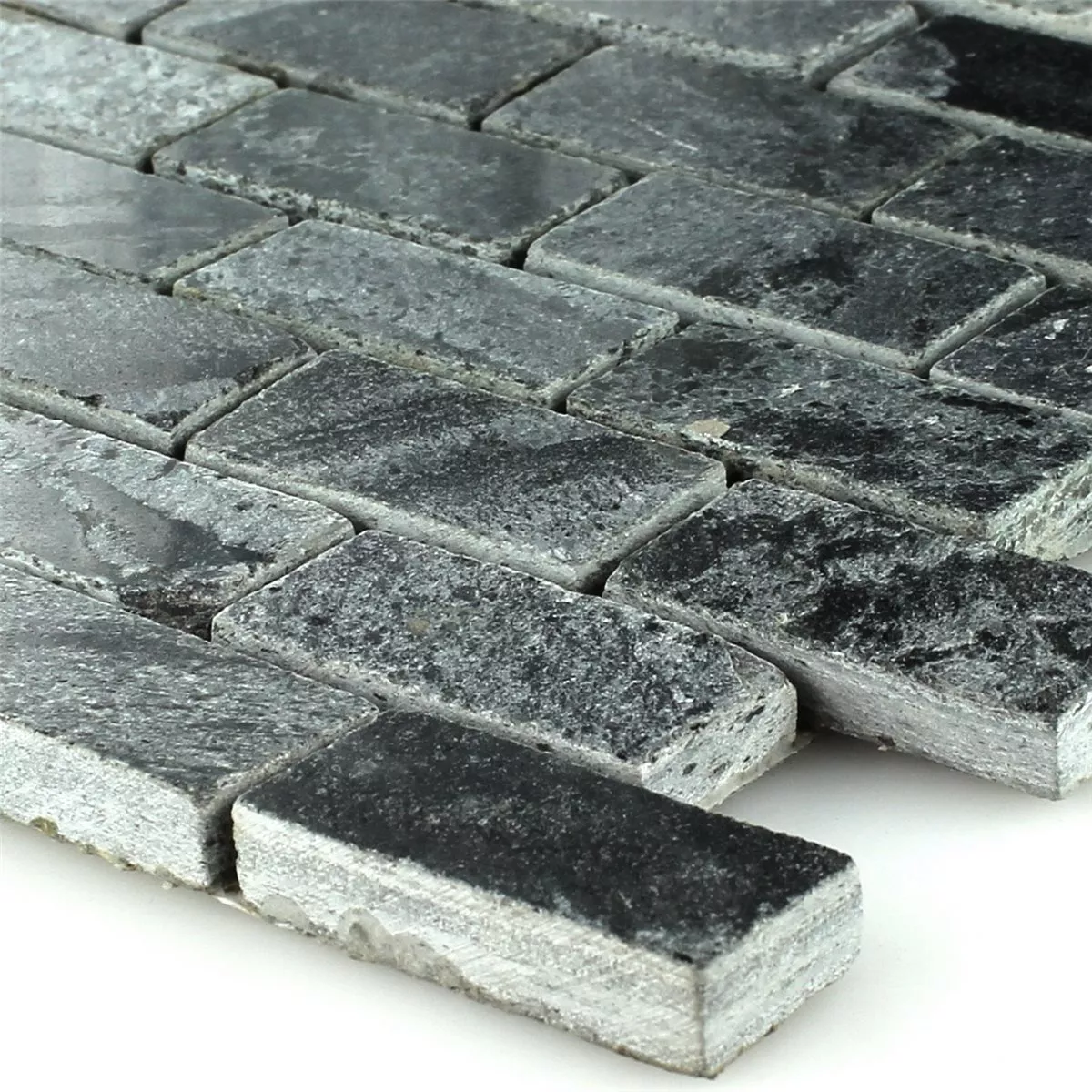 Mosaic Tiles Natural Stone Quartzite Polished 25x50x10mm