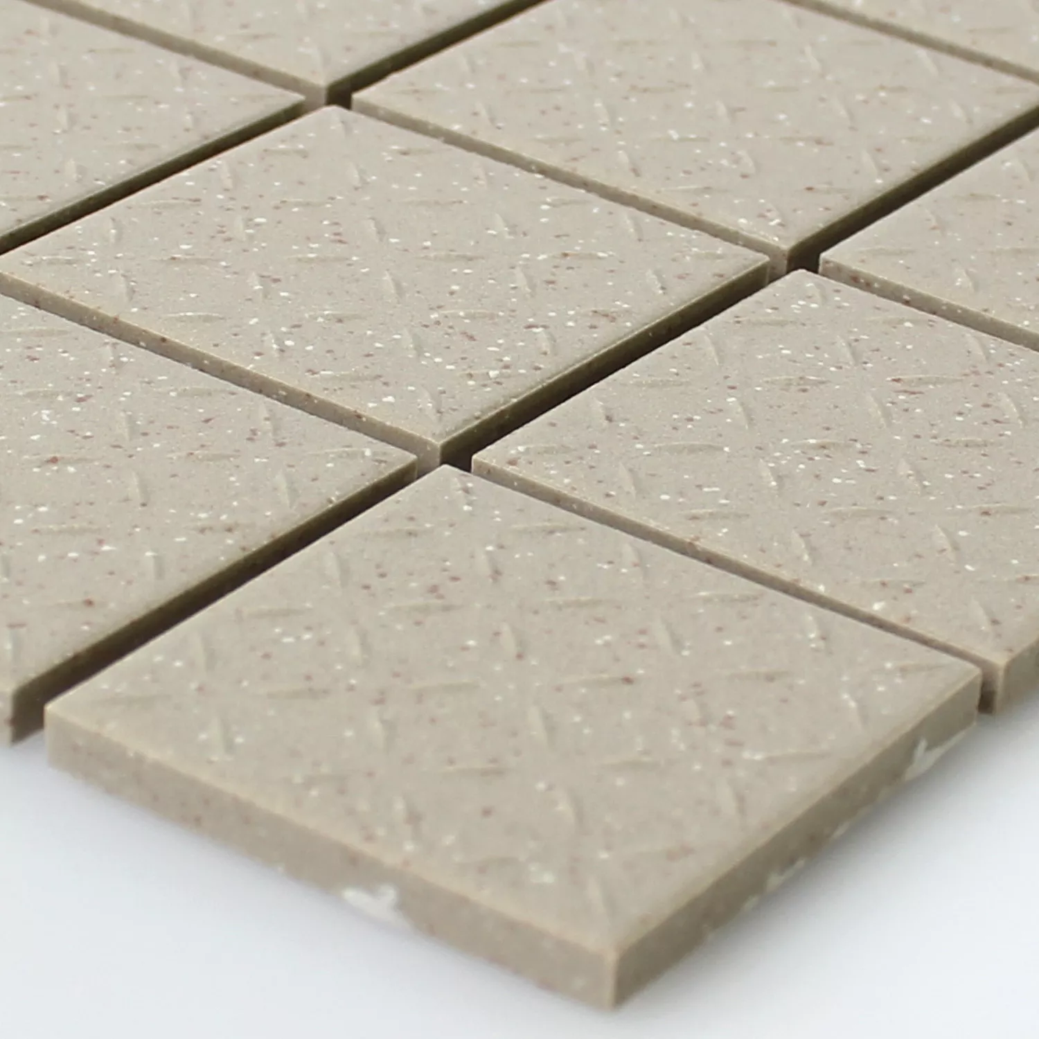 Sample Mosaic Tiles Ceramic Beige Mat R11