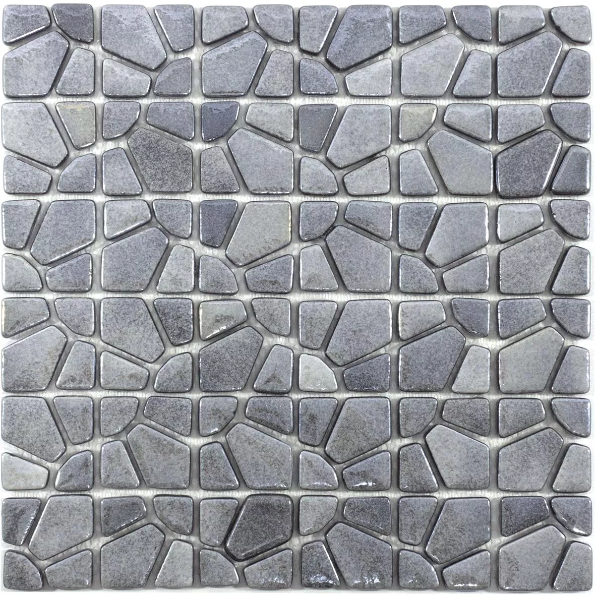 Sample Glass Mosaic Tiles Amora Grey