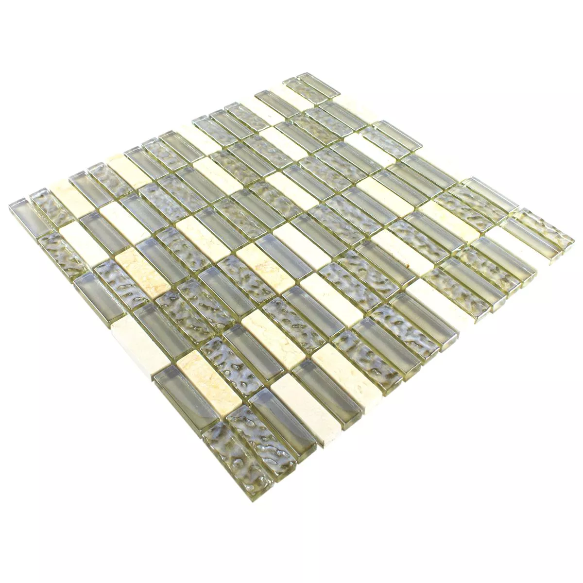 Glass Natural Stone Mosaic Tile Mantra Beige