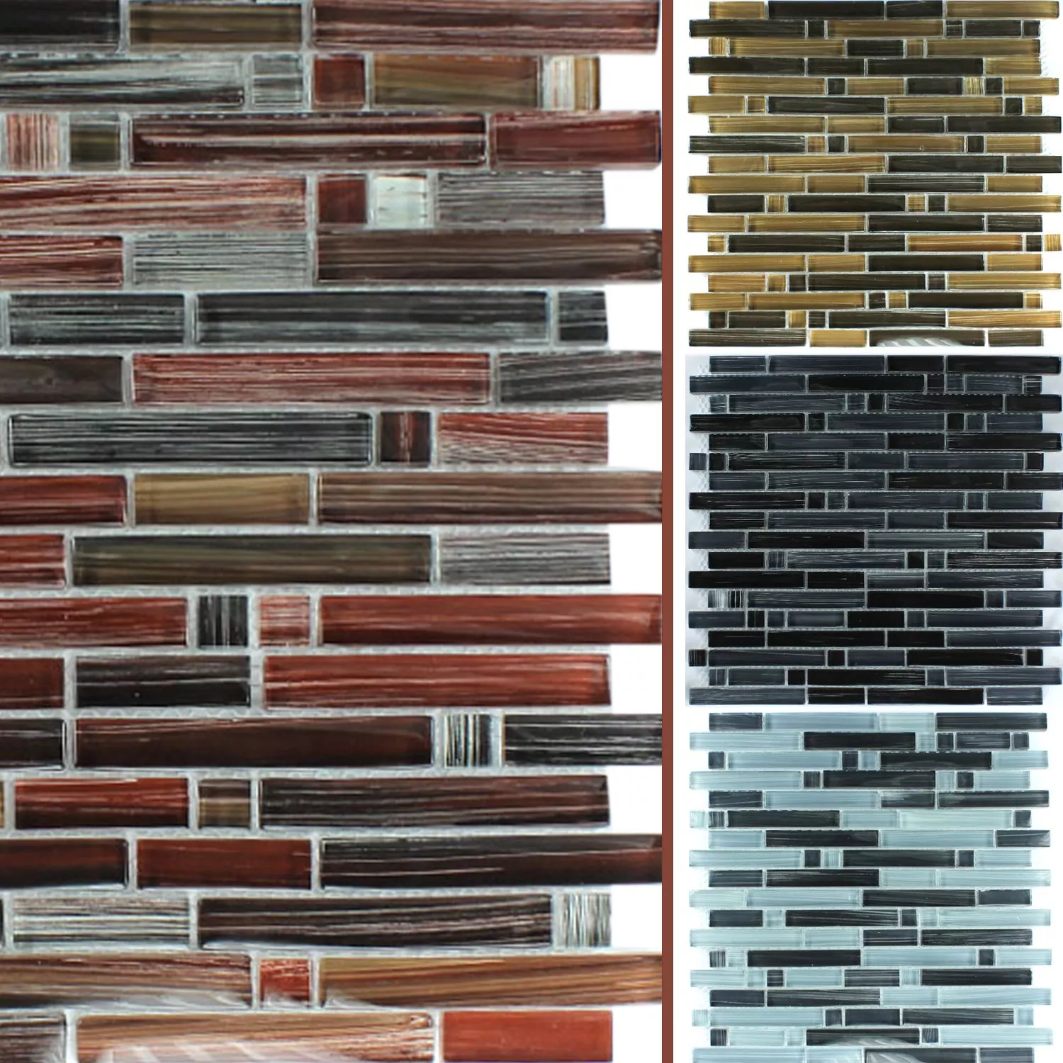 Sample Mosaic Tiles Glass Vincento