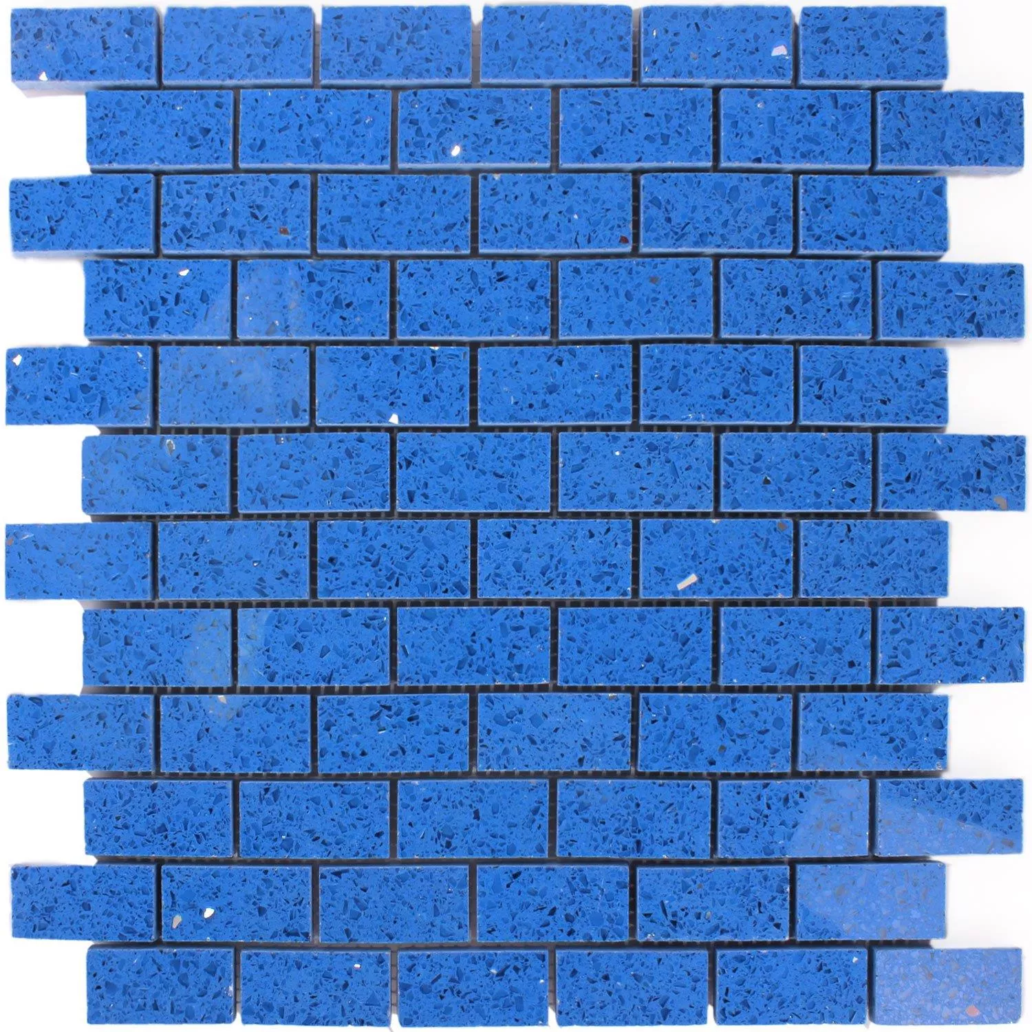 Mosaic Tiles Resin Quartz Blue