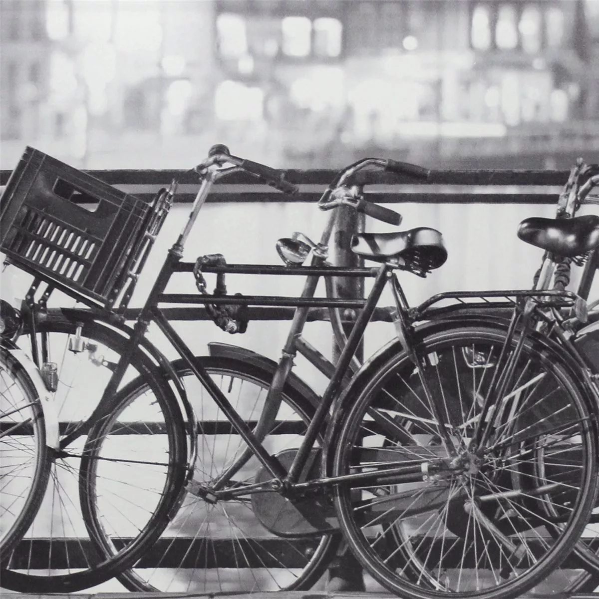 Amsterdam Decor Glass Effect Tiles Fahrrad 20x50cm