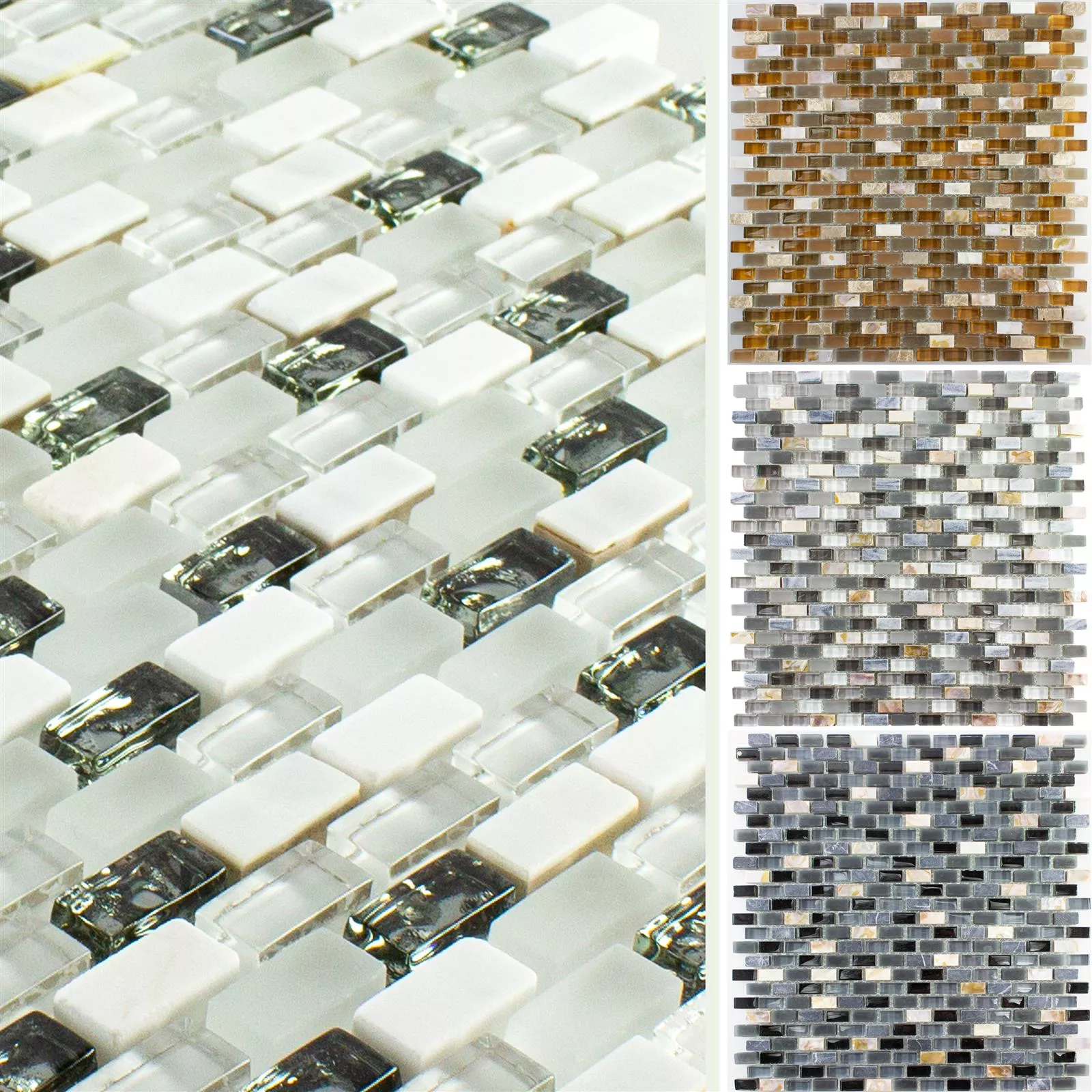 Glass Natural Stone Nacre Mosaic Tile Admiral