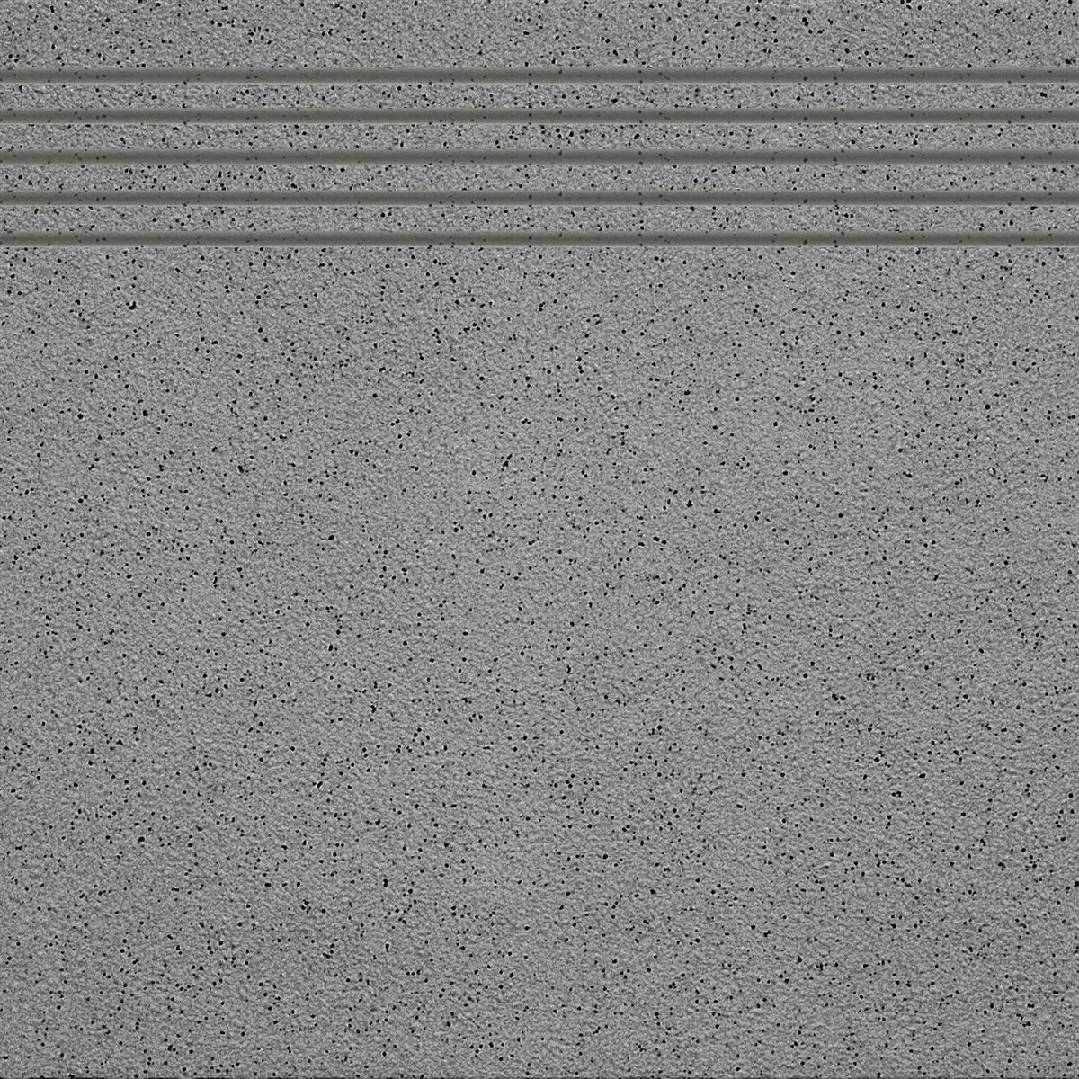 Floor Tiles Fine Grain Step Anthracite 30x30cm