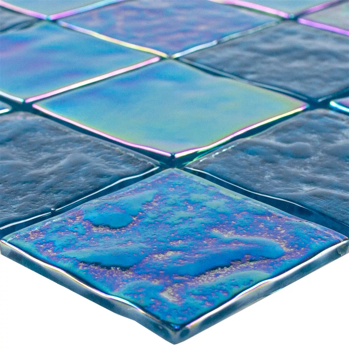 Glass Mosaic Tiles Nacre Effect Carlos Blue 48 Glass Mosaic Tiles Nacre Effect Carlos Blue 48