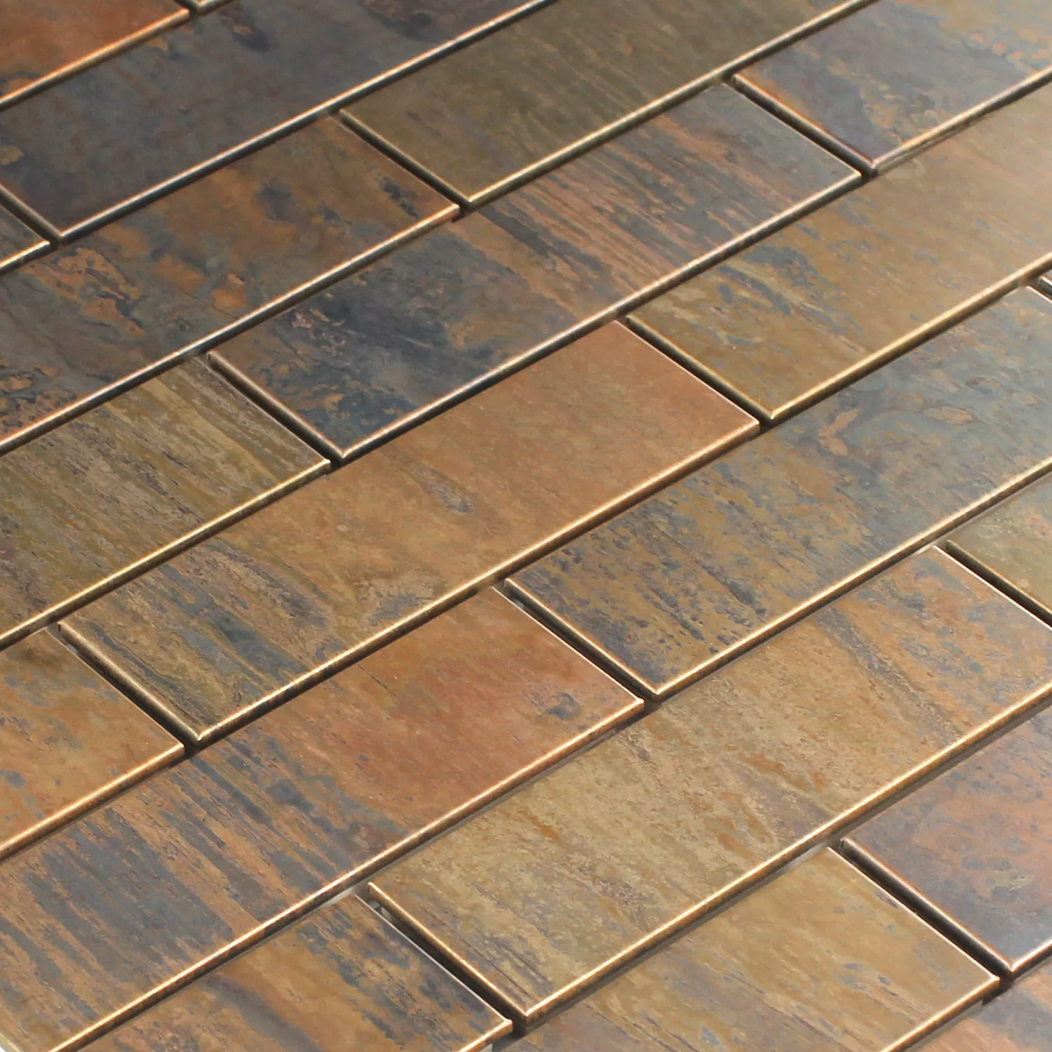 Copper Design Mosaic Tiles 30x98x8mm