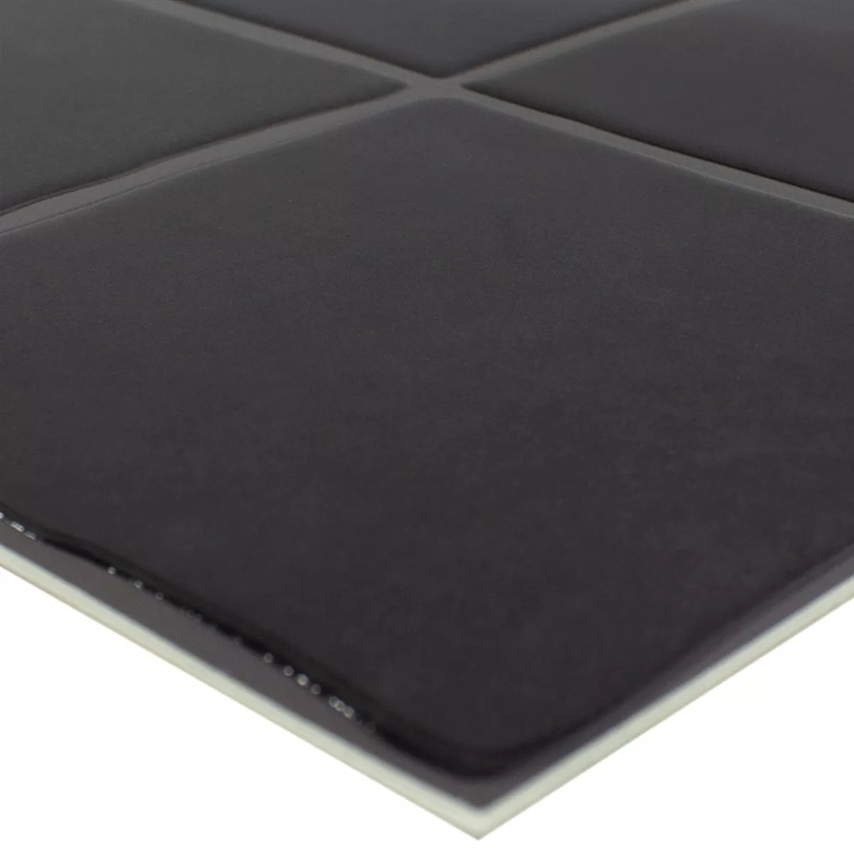 Mosaic Tile Lavin Black Glossy Self Adhesive