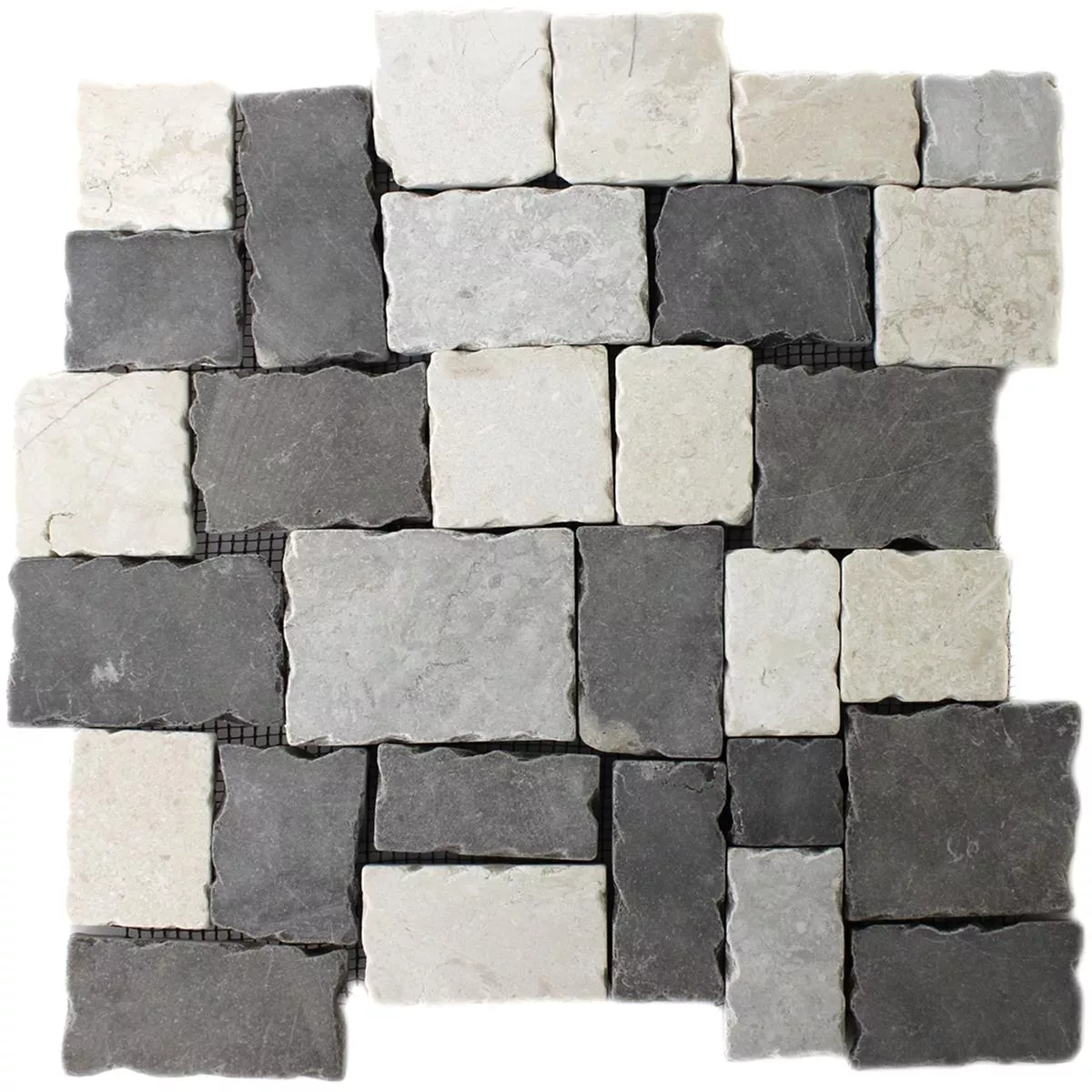 Sample Mosaic Tiles Natural Stone Black Grey Beige