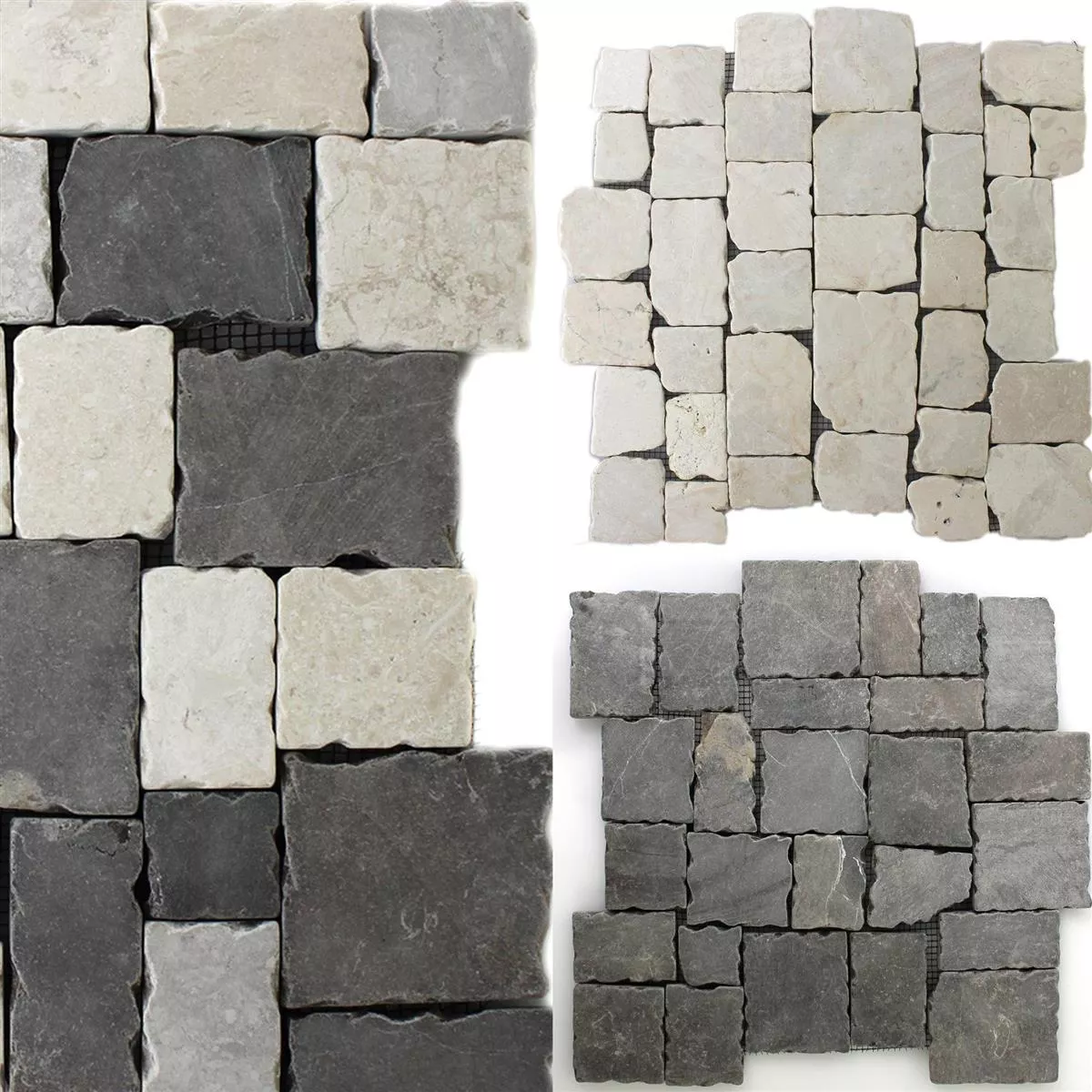 Mosaic Tiles Natural Stone Manila Drummed