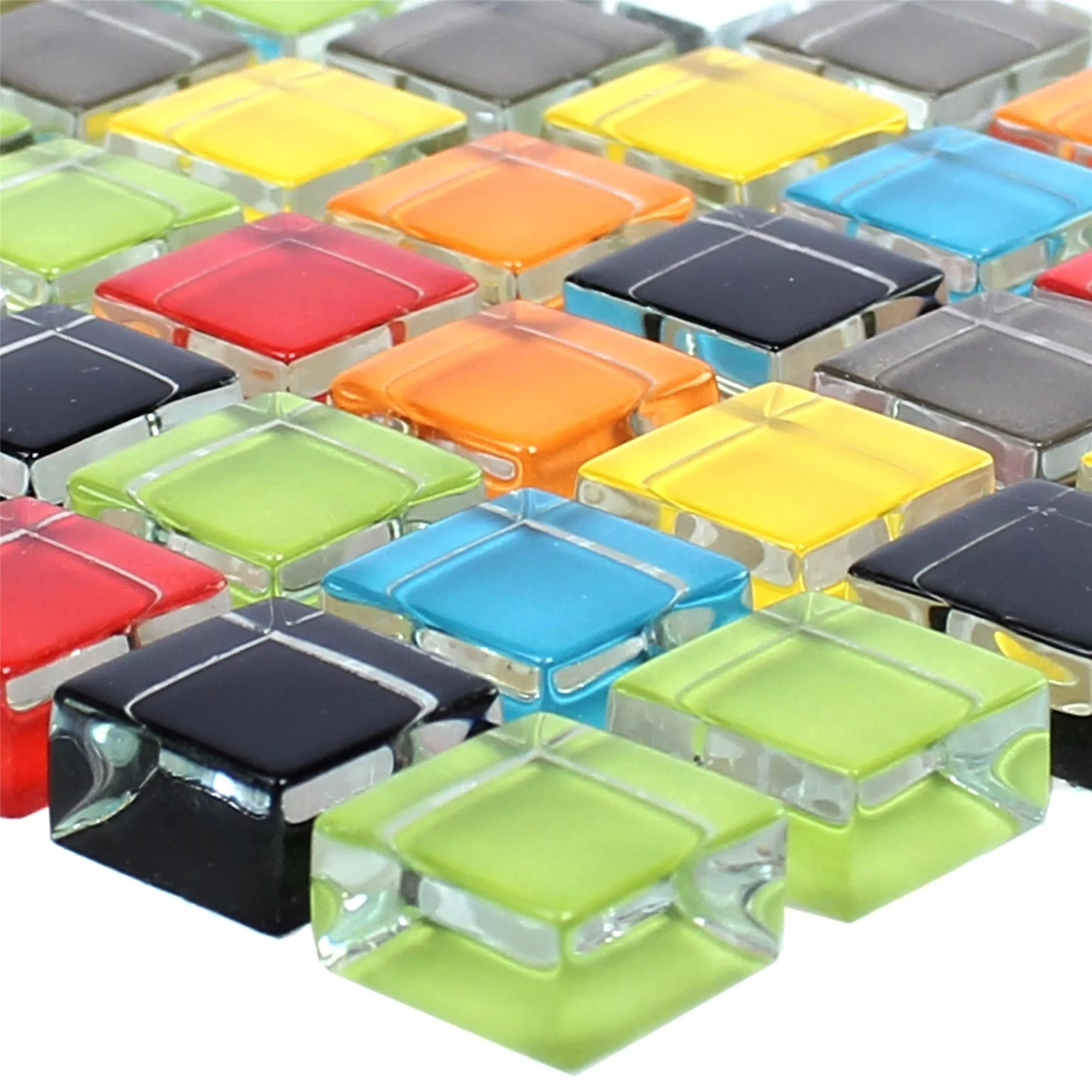 Glass Mosaic Tiles Nostalgie Colored Mix Glass Mosaic Tiles Nostalgie Colored Mix