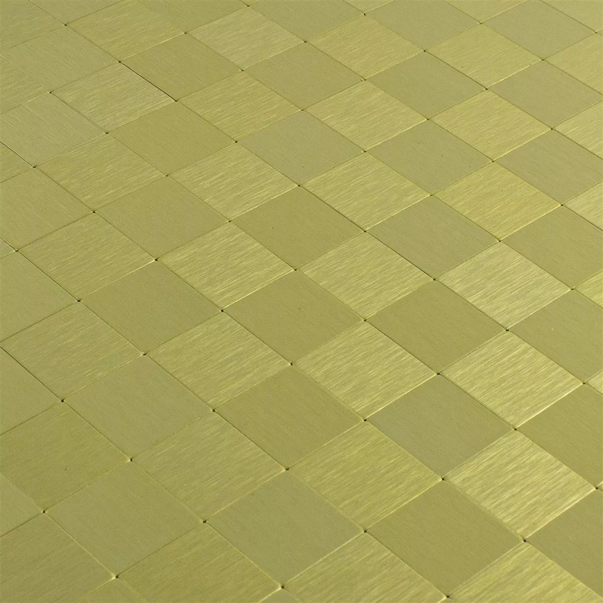Mosaic Tiles Metal Self Adhesive Vryburg Gold Square 23