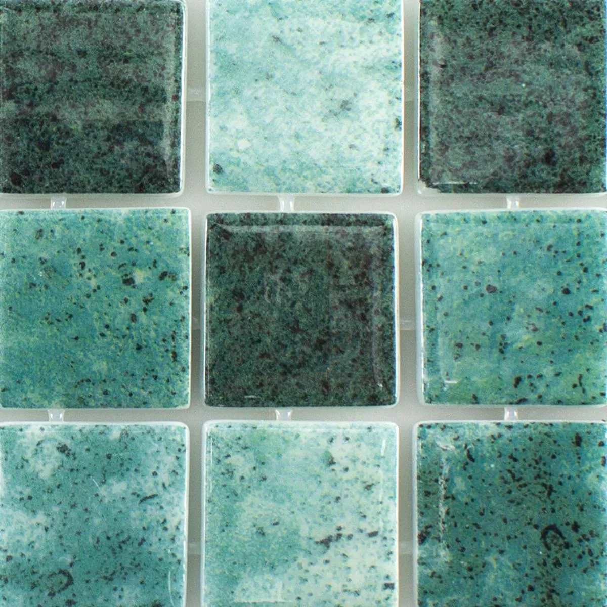 Sample Glass Mosaic Swimming Pool Baltic Green
