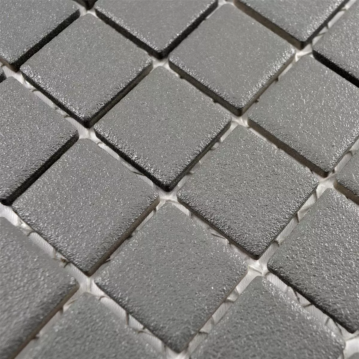 Ceramic Mosaic Tiles Shalin Non-Slip R10 Grey Q25