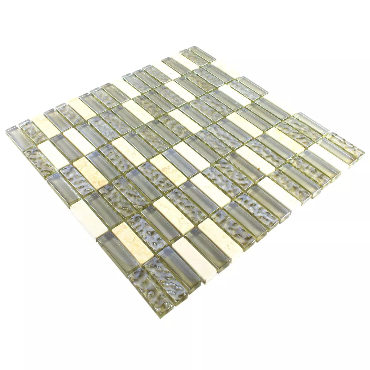 Sample Glass Natural Stone Mosaic Tile Mantra Beige