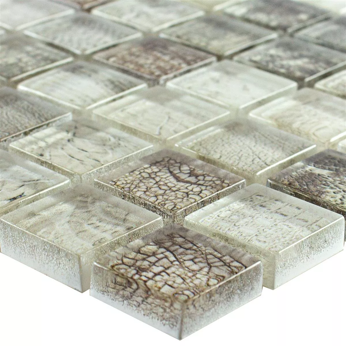 Glass Mosaic Tiles Python Beige 23