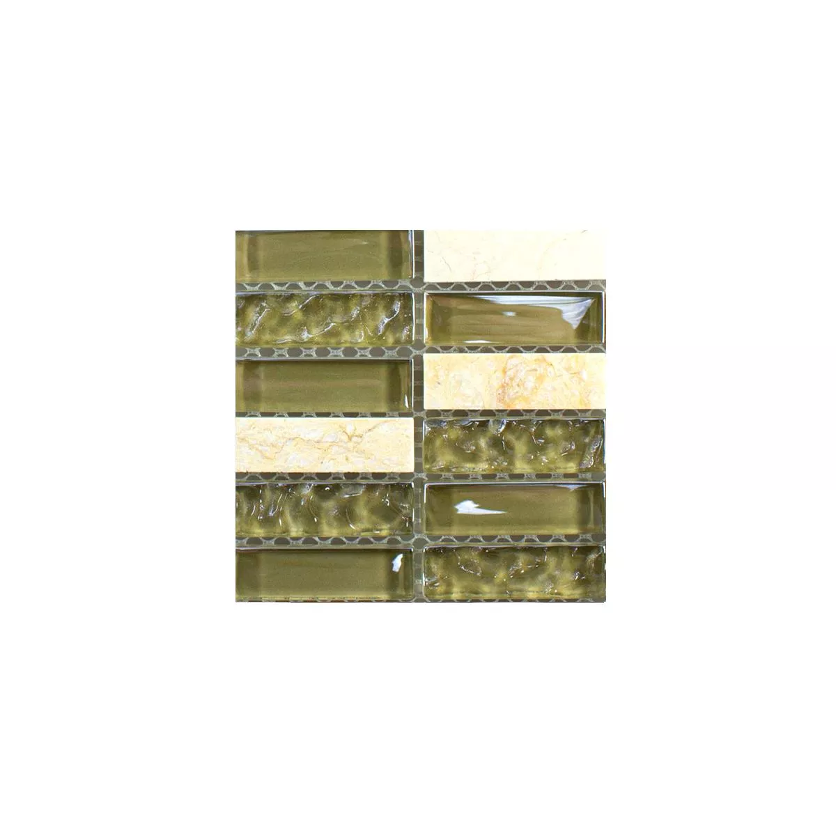 Sample Glass Natural Stone Mosaic Tile Mantra Beige