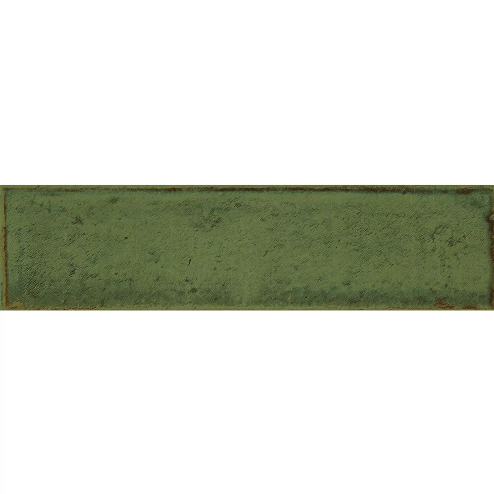 Sample Wall Tiles Maestro Waved Glossy Olive Green 7,5x30cm