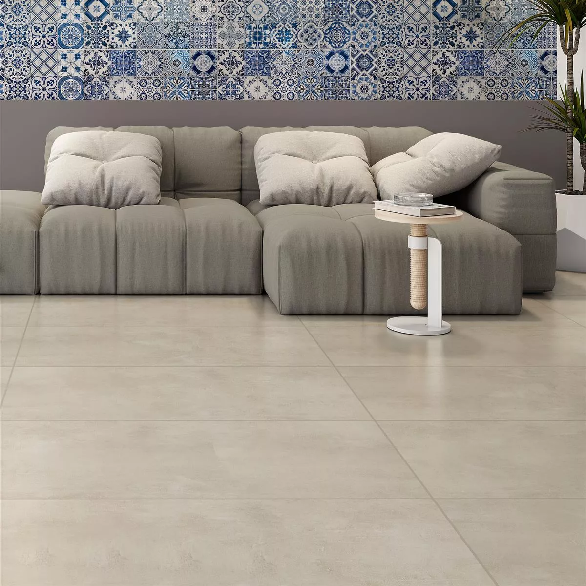Floor Tiles Assos Beton Optic R10/B Beige 60x120cm