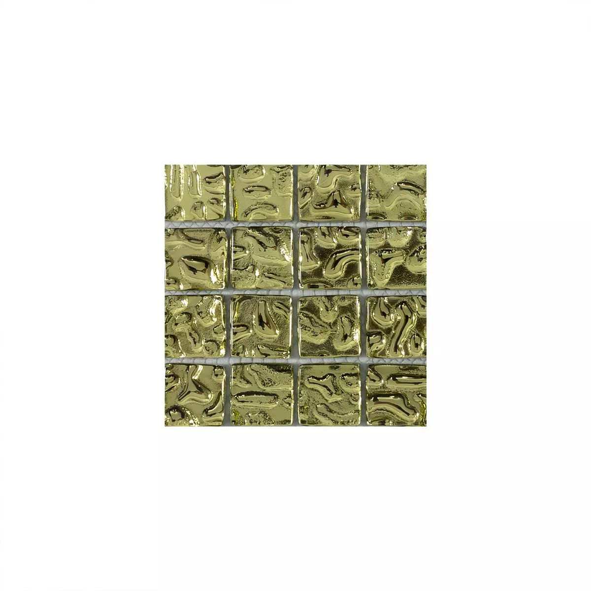 Sample Glass Mosaic Tiles Aquatic Gold